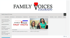 Desktop Screenshot of familyvoicesco.org