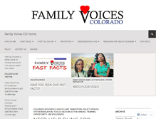 Tablet Screenshot of familyvoicesco.org